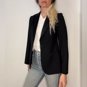Rebecca Taylor Elegant Black Tuxedo Blazer